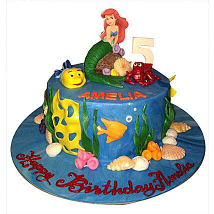 Ariel Mermaid Princess Cake: Princess Cakes