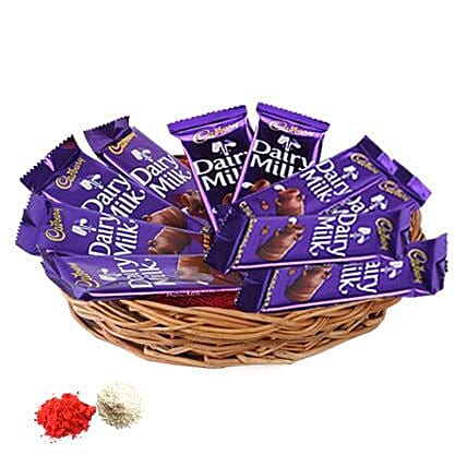 Basket of Dairy Milk: Bhai Dooj Chocolates