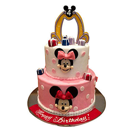 Cartoon Minnie Cake: Minnie Birthday Cake