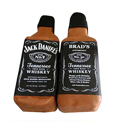 Designer Jack Daniels Fondant Cake: Anniversary Designer Cakes