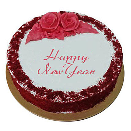 Fresh Red Velvet Cake 1 Kg: Happy New Year Cake 2020