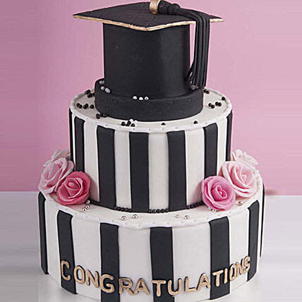 Graduation Hat Congratulations Cake 6 Kg: Congratulations Cakes 