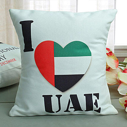 I Love UAE Cushion: Personalised Cushions