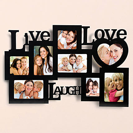Live Love Laugh Photo Frame: Personalised Gifts for Her