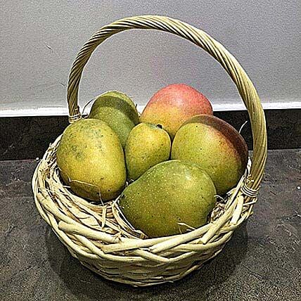 Mango Mix 4kg in a Basket: Fruit Basket Dubai