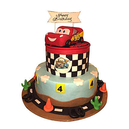 McQueen Car Circuit Cake: Car Cakes
