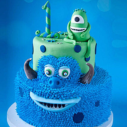 Mike and James From Monsters Cake 6 Kg: 3D Cakes