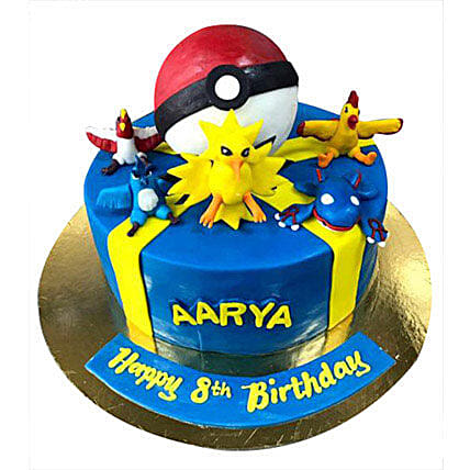 Pokemon at one place Cake: Pokemon Cake Ideas