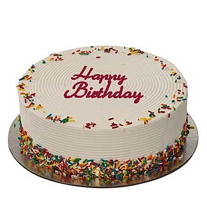 Rainbow Birthday Cake:  Eggless Cake Delivery
