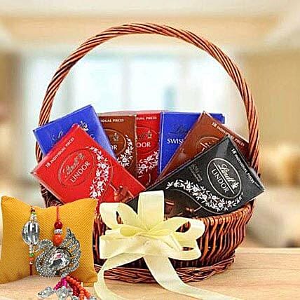 Rakhi with Delicious Delight: Rakhi With Chocolates 