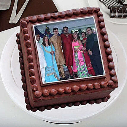 Square Photo Cake: Photo Cakes for Anniversary