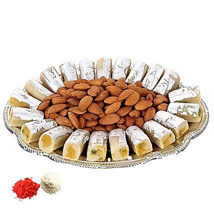 Sweet Burst on Silver Plate: Bhai Dooj Sweets