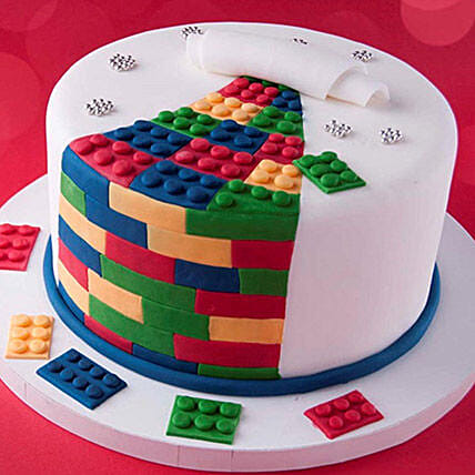 The Lego Blocks Cake 3 Kg: Anniversary Cakes