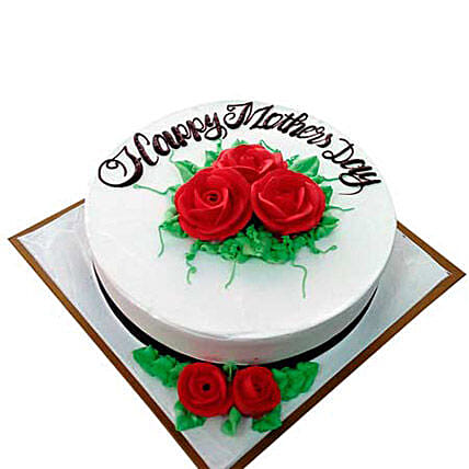 Vanilla Fondant Cake: Mothers Day Gifts