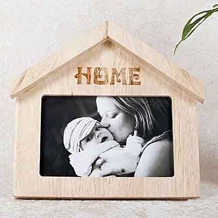 Wooden Home Shaped Frame: Personalised Gifts to Ajman
