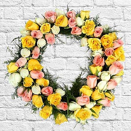 Wreath Of Roses: Christmas Home Decor Items