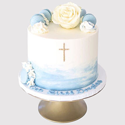 Floral Christening Cake: Christening Cakes