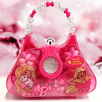 Flashing Pink Bag Toy With Candies: Birthday Gifts for Kids