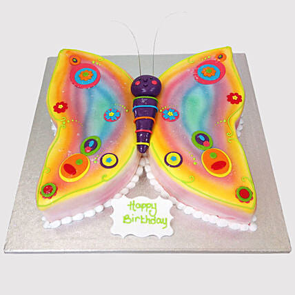 Colouful Butterfly Cake: Butterfly Cakes