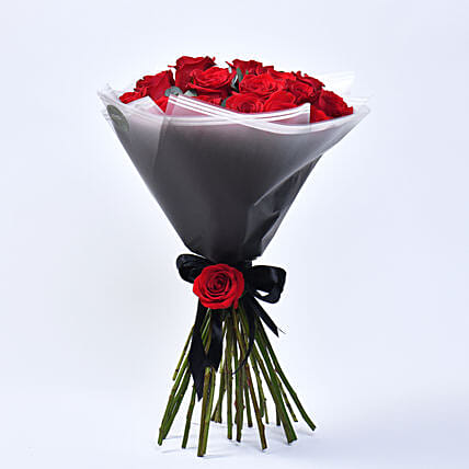 Timeless 20 Red Roses Bouquet: Birthday Flower Bouquets