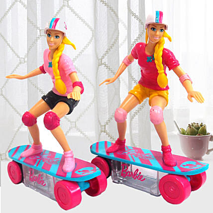 Barbie Skateboard Toy With Candies: 