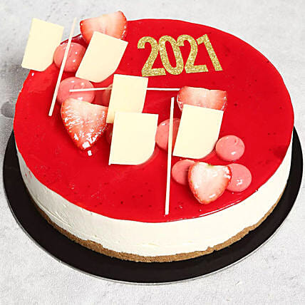 New Year Strawberry Cheesecake: New Year Cakes