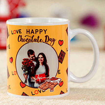 Happy Chocolate Day Personalised Mug: Chocolate Day Gifts