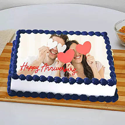 In Love Anniversary Photo Cake: Customized Cakes in Dubai