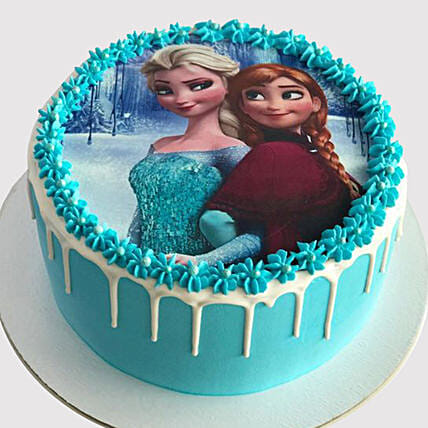 Elsa and Anna Cake: 