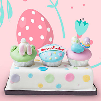 Belgian Chocolate Easter Cupcakes 3 Pcs: Order Cupcakes 