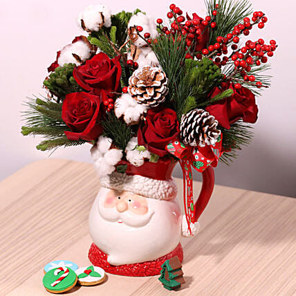 Santas Jar Or Flowers: Christmas Flowers to Ras Al Khaimah