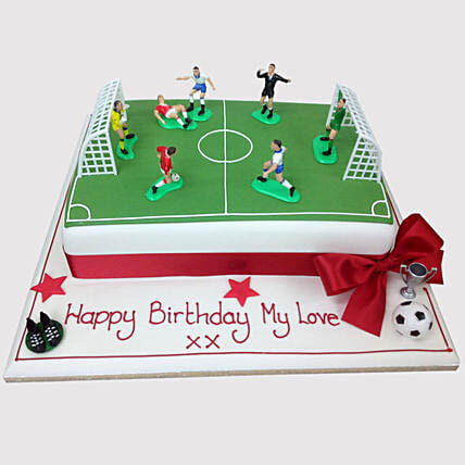 Football Pitch Cake: Football Cakes
