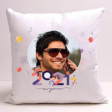 Personalised New Year Greetings Cushion: New Year Gifts 
