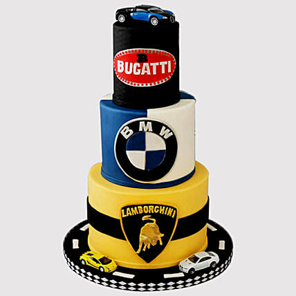 Designer Car Themed Cake: Car Cakes