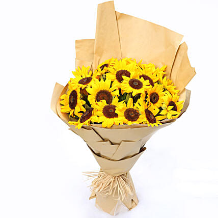 Sunny Hill 20 Sunflowers Bouquet:  Sunflower Bouquets