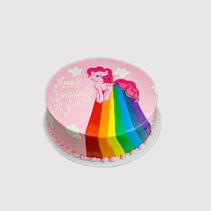 Pinkie Pie Rainbow Power Cake: Little Pony Cakes