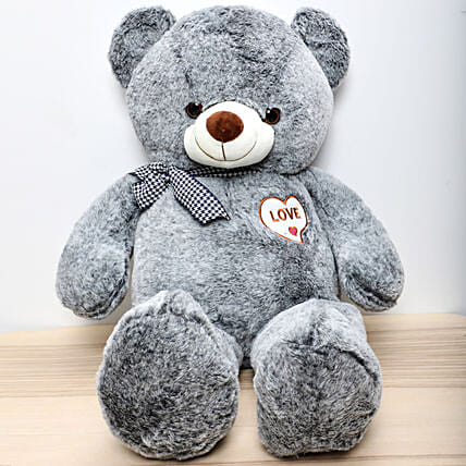 Grey Teddy Bear: Women's Day Gifts