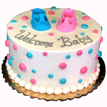 Welcome Baby Cream Cake: 