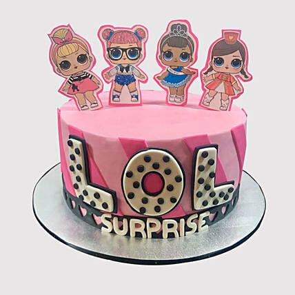 Lol Surprise Themed Fondant Cake: LOL Surprise Cakes