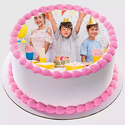 Delicious Birthday Photo Cake: Eggless Cakes for Birthday