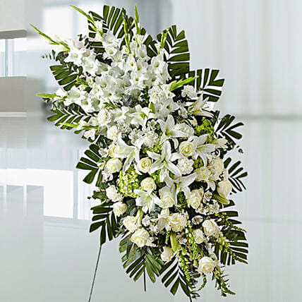 Luxurious White Flowers: Sympathy & Funeral Flowers