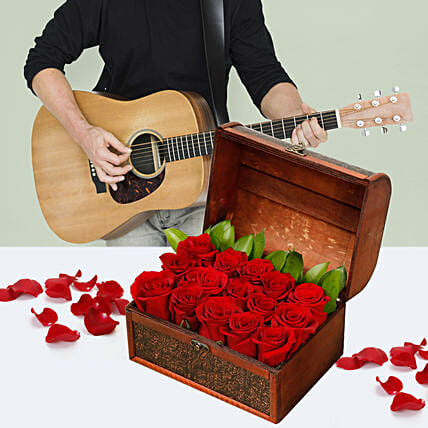 Music With The Box Of Love: Flowers & Guitarist Service