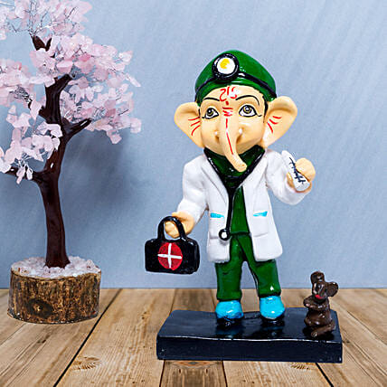 Doctor Ganesha Showpiece: Home Decor Items 