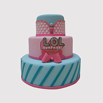 3 Tier Lol Surprise Cake: LOL Surprise Cakes