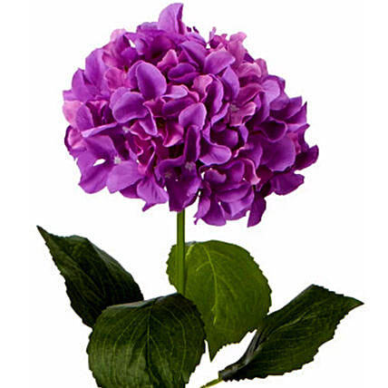 Bunch of 5 Artificial Purple Hydrangea: Artificial Flowers 