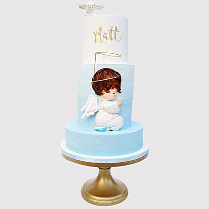 Angel Christening Cake: Christening Cakes