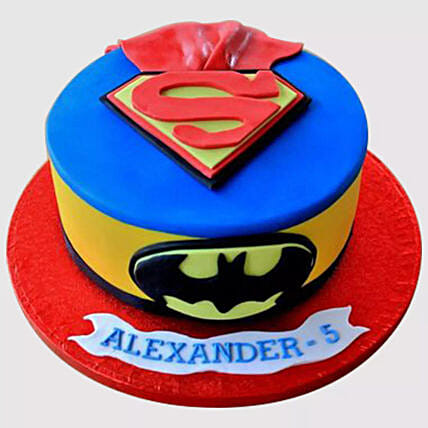 Batman Superman Fondant Cake: Batman Birthday Cakes