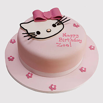 Pretty Pink Hello Kitty Cake: 