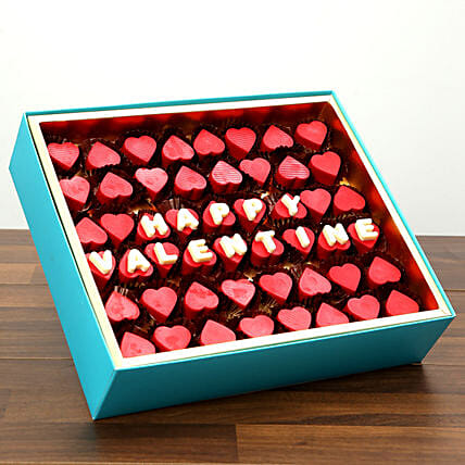 Valentine Special Heart Shaped Belgium Chocolates: Valentines Day Gifts For Him