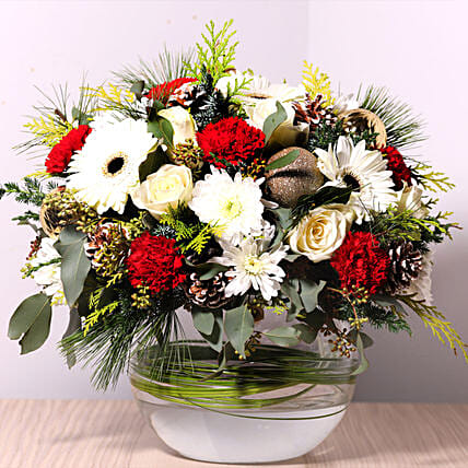 Bowl Of Fragrant Flowers: Christmas Flowers